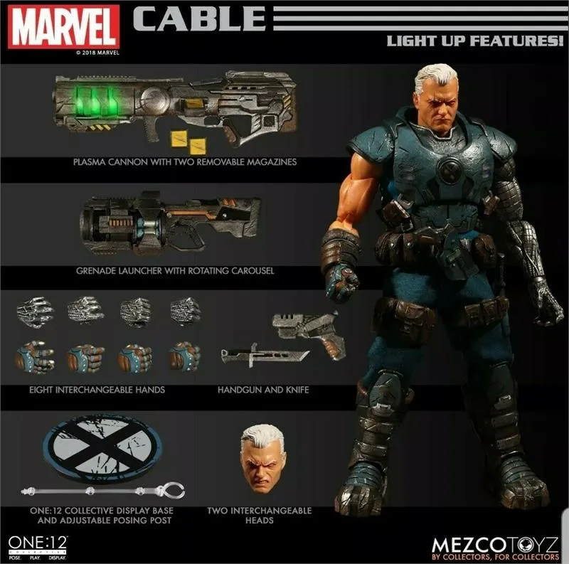 Cable One:12 Collective action figure by Mezco (X-Men)