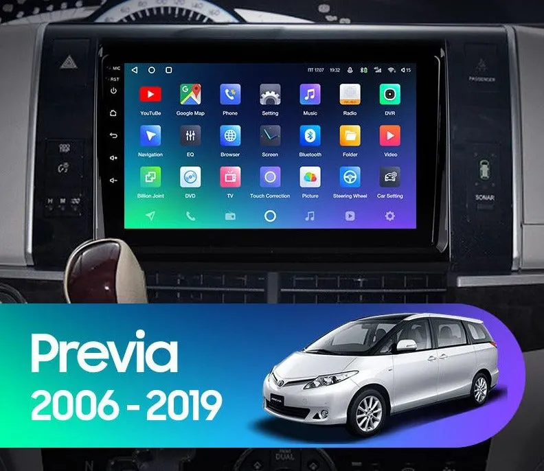 Car Dealz Premium Advanced 4G Data Model 10.2" Android 12.0 For Toyota Previa XR50 2006 - 2019