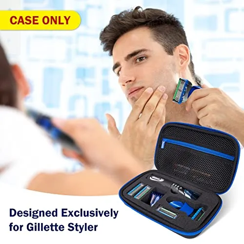 (CASE ONLY) Hard Travel Case for Man Gillette Styler Beard Trimmer | ProCase