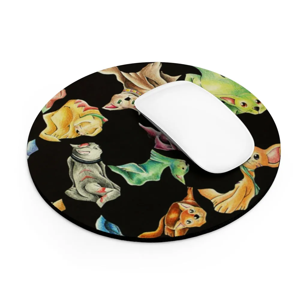 Cat Pattern Mouse Pad