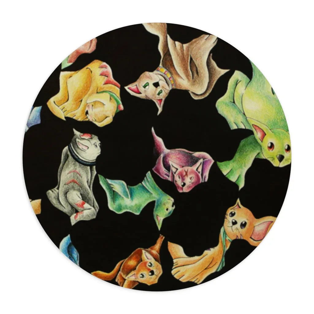 Cat Pattern Mouse Pad