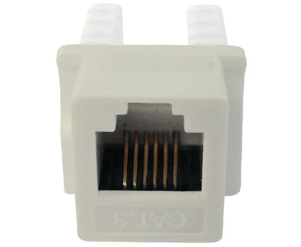 CAT3 Keystone Jack, U-Style Ethernet Data Jack