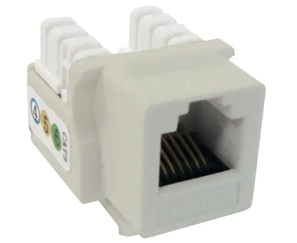 CAT3 Keystone Jack, U-Style Ethernet Data Jack