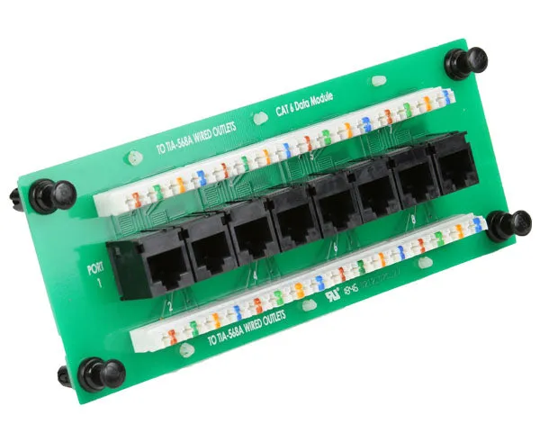 CAT6 Network 8-Port Data Module