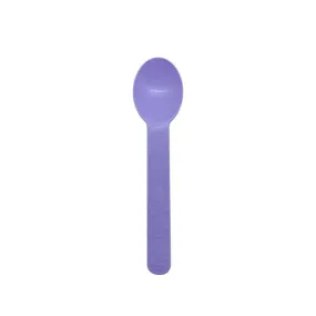 CCF Premium PP bio-base plastic wide handle dessert spoon- purple 1000 Pieces/Case