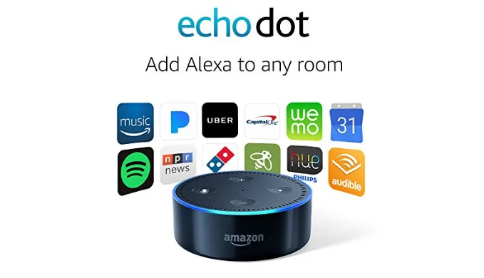 Certified Refurbished Echo Dot (2nd Generation) - Choice of Black or White - Ships Same/Next Day!