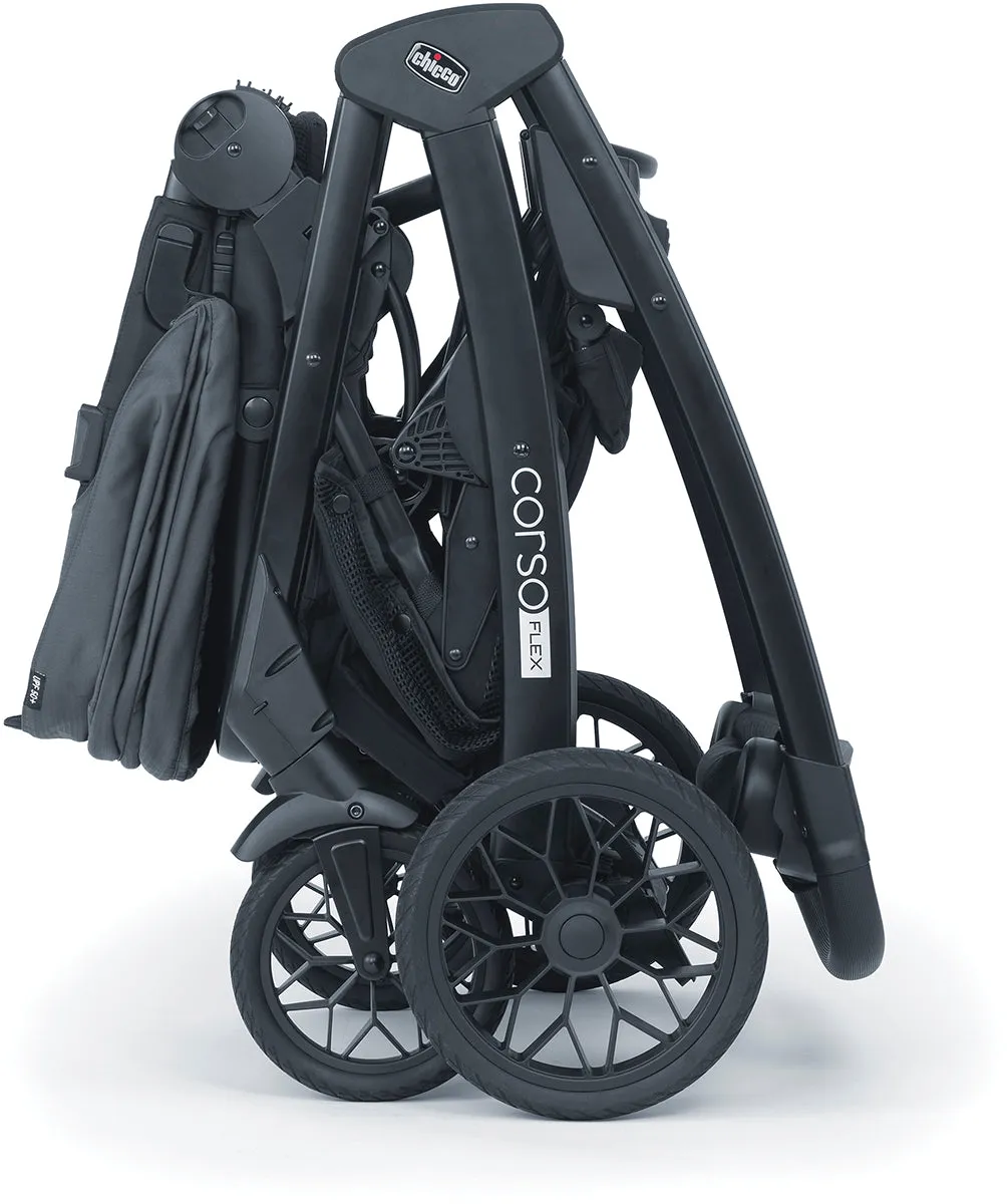 Chicco Corso Flex Single to Double Travel System Bundle - Legend