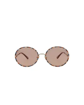 Chloe Round-Frame Metal Sunglasses, Style #  CH0100S-30012459002