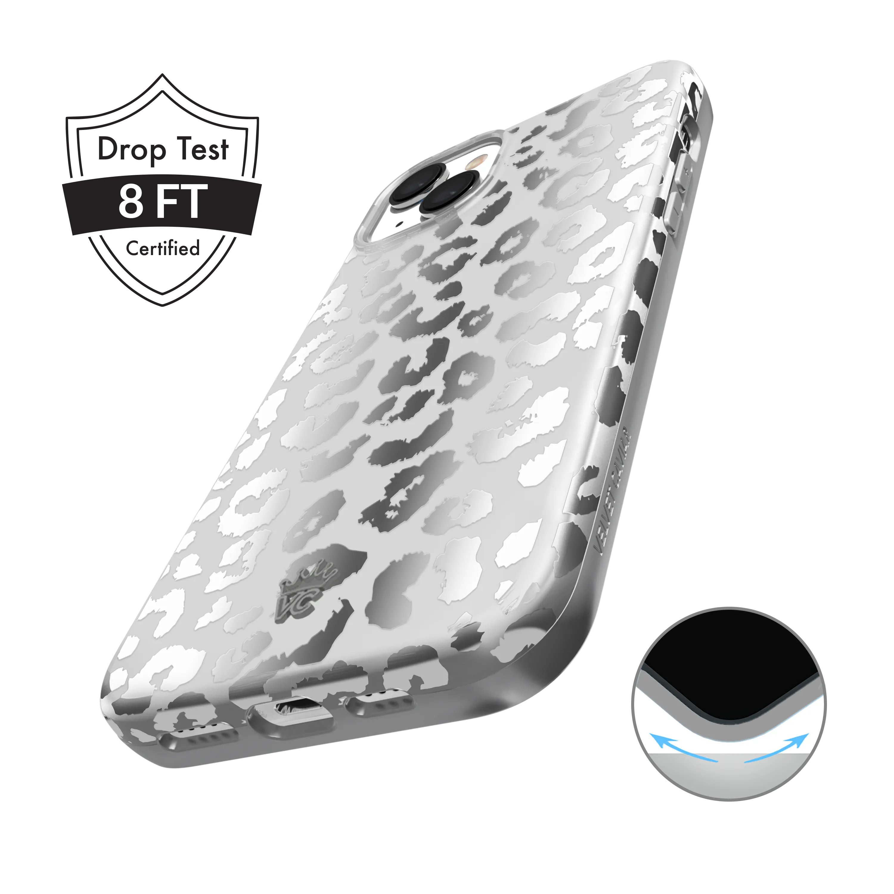 Chrome Leopard iPhone Case