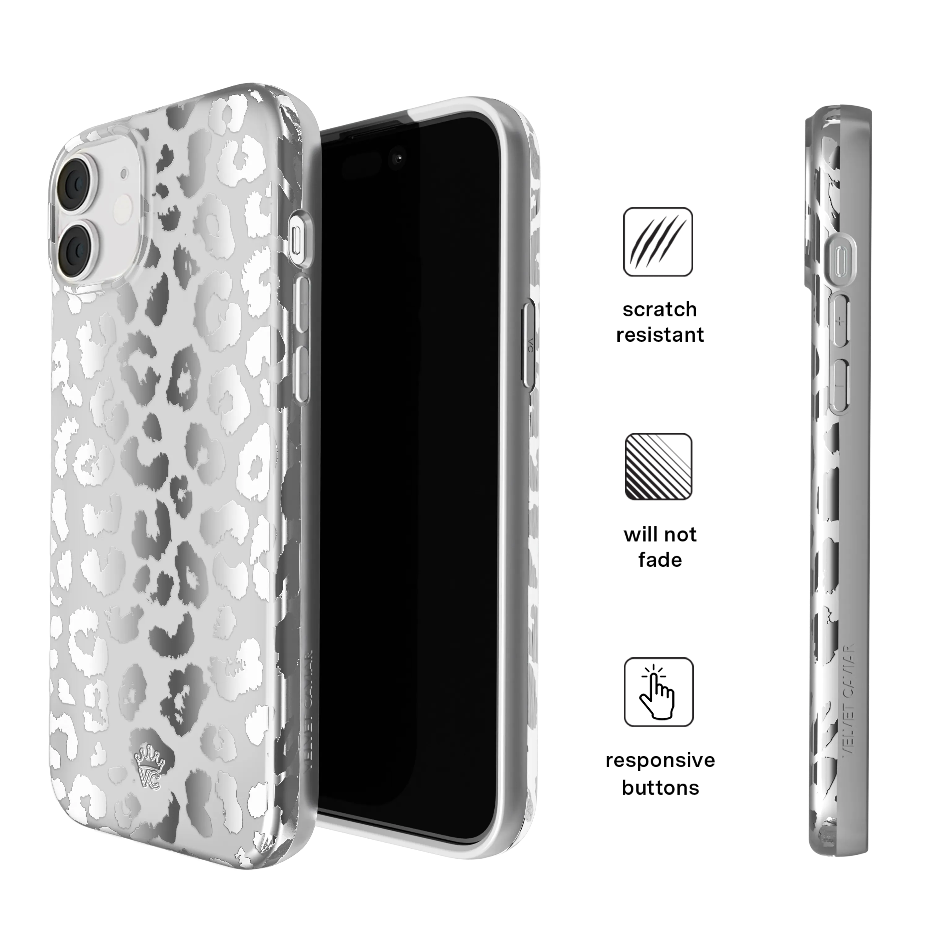 Chrome Leopard iPhone Case