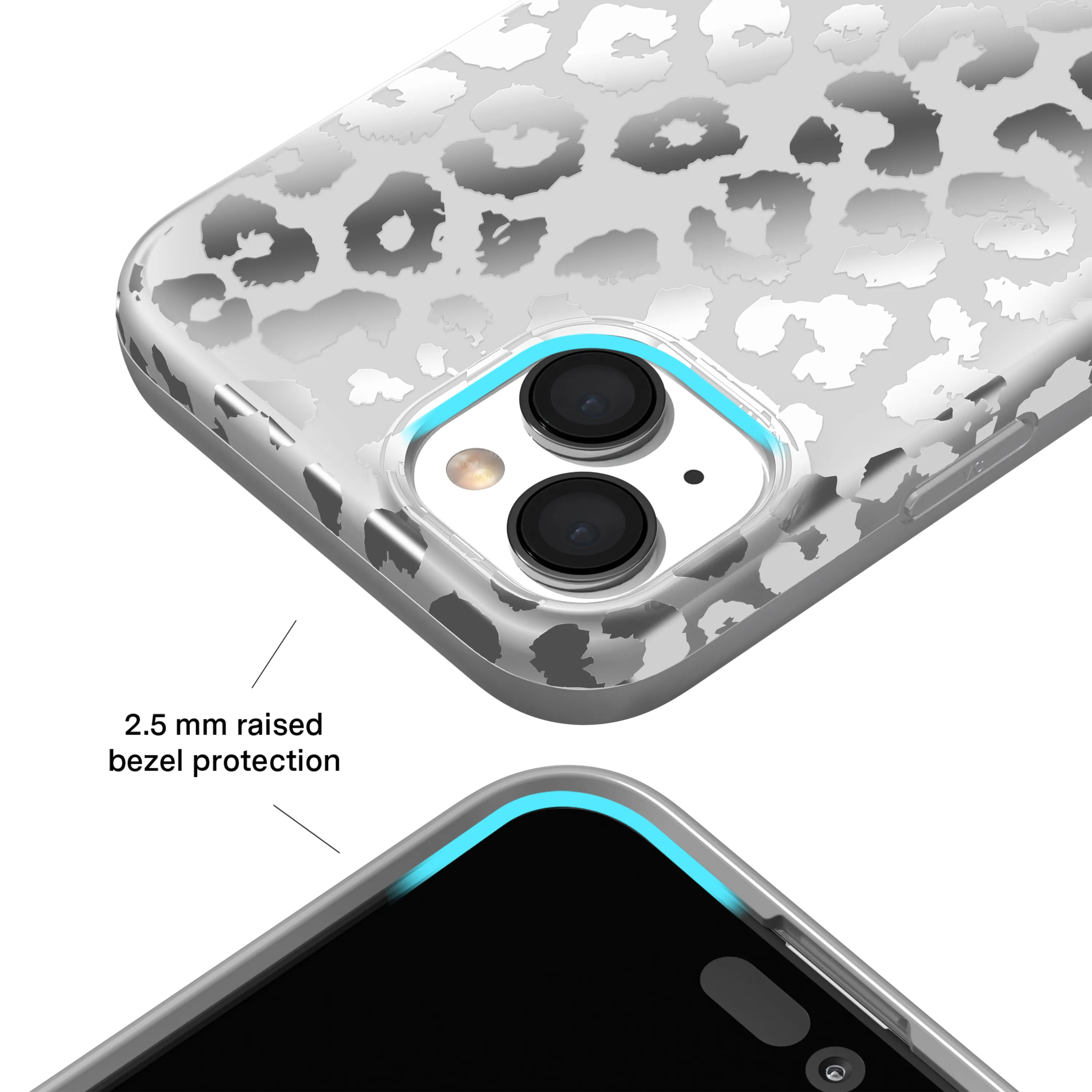 Chrome Leopard iPhone Case