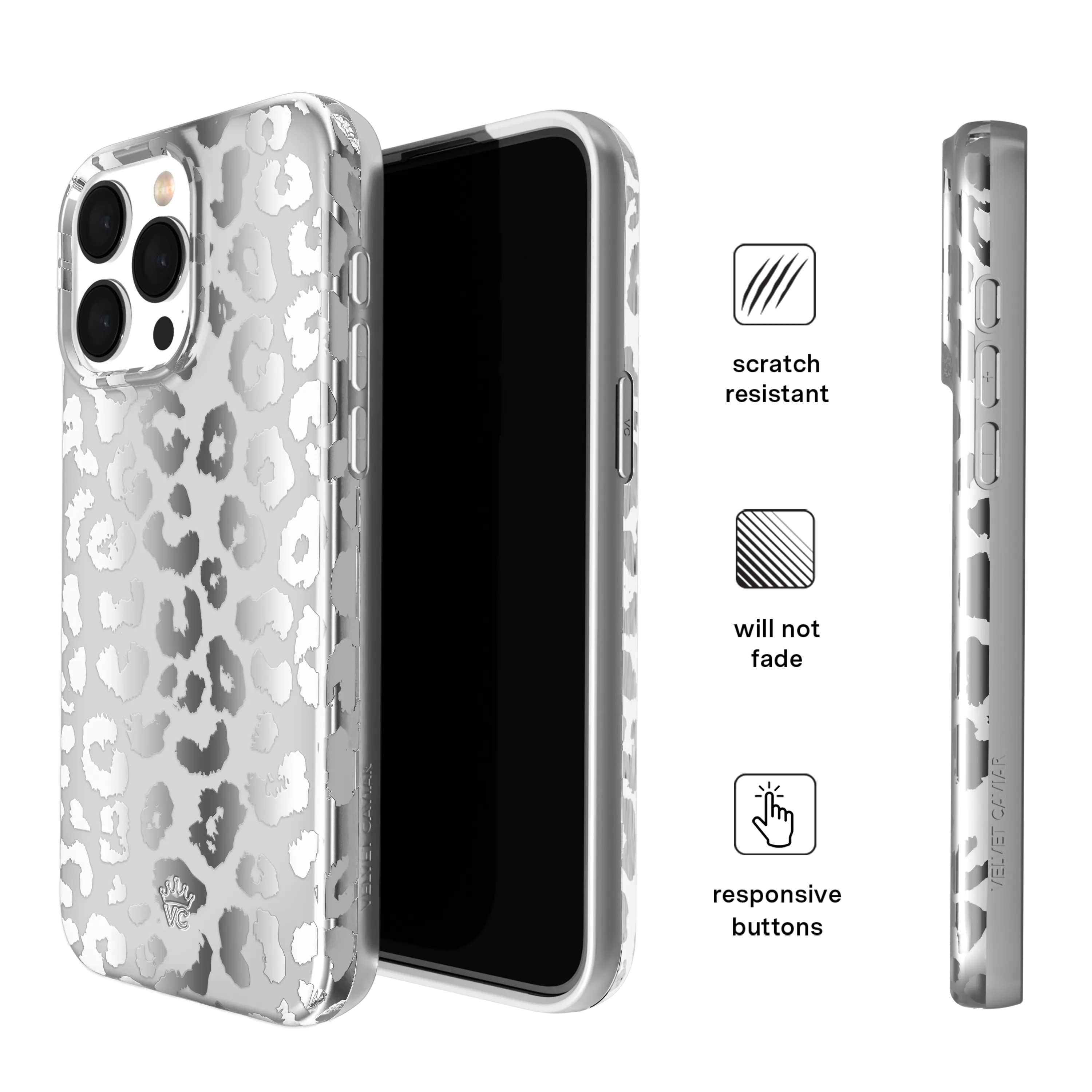 Chrome Leopard iPhone Case