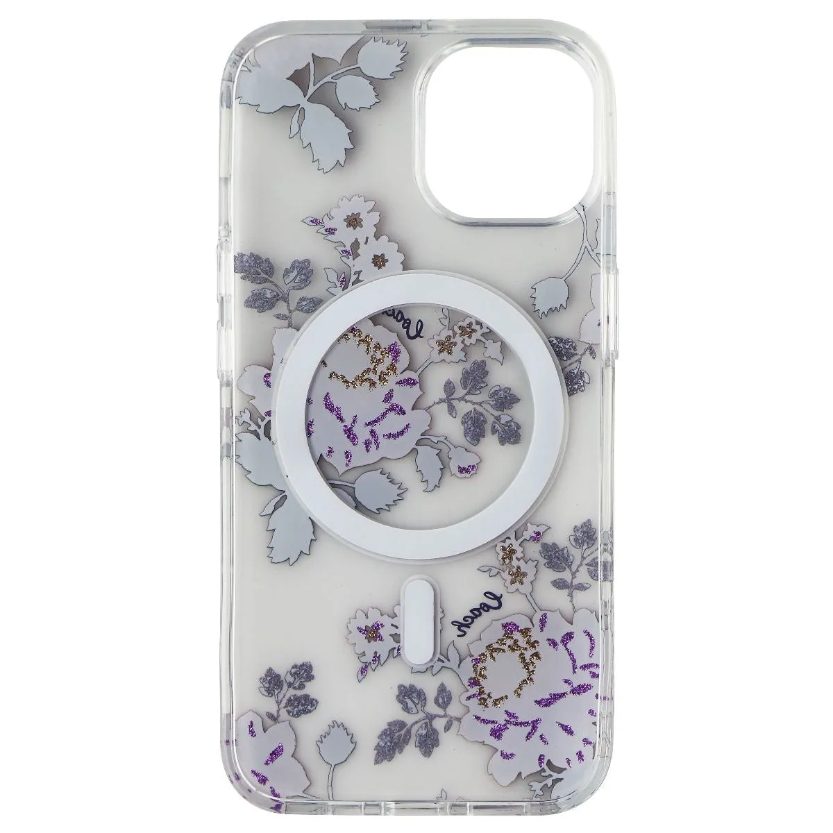 Coach Protective Case for MagSafe for iPhone 14 - Moody Floral/Purple/Clear