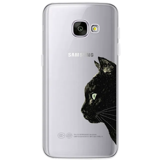 Coque For Samsung Galaxy S4 S5 S6 S7 Edge S8 Plus A3 A5 2016 2015 2017 prime J1 J2 J3 J5 J7 Case TPU Silicon Cover Cat Fundas