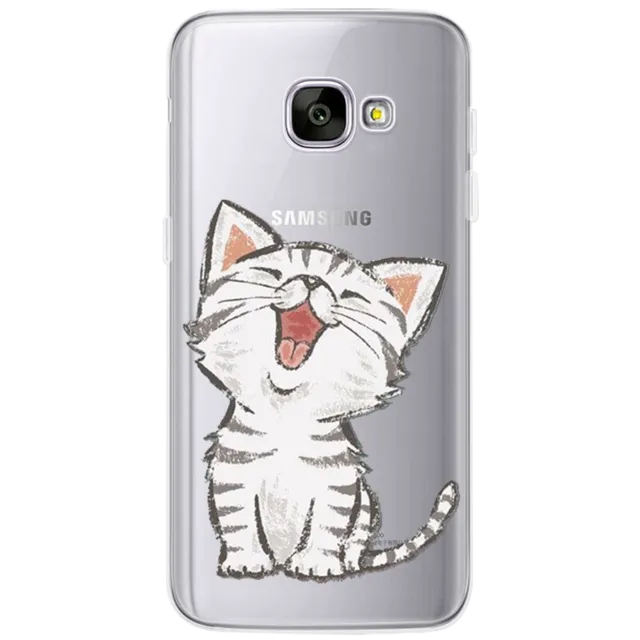 Coque For Samsung Galaxy S4 S5 S6 S7 Edge S8 Plus A3 A5 2016 2015 2017 prime J1 J2 J3 J5 J7 Case TPU Silicon Cover Cat Fundas