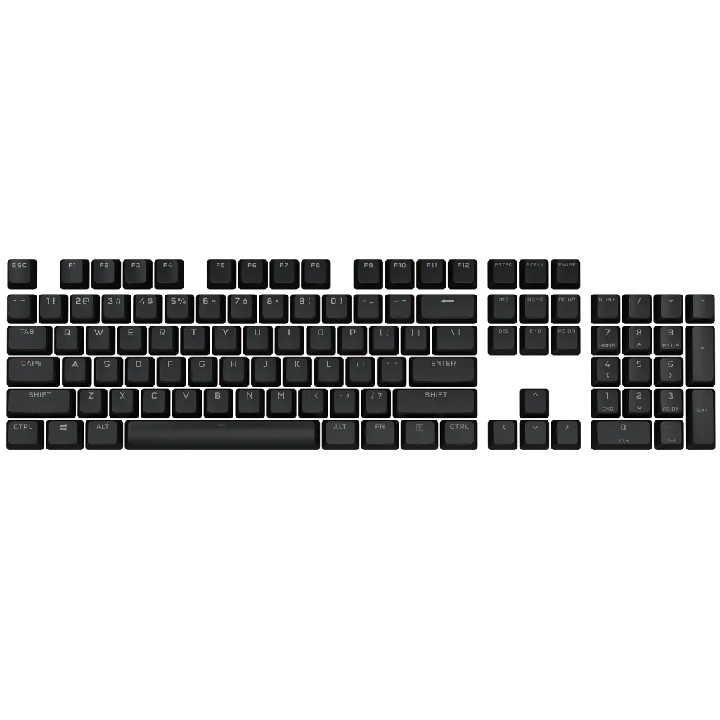 Corsair PBT DOUBLE-SHOT PRO Keycap Mod Kit - Onyx Black CH-9911060-NA