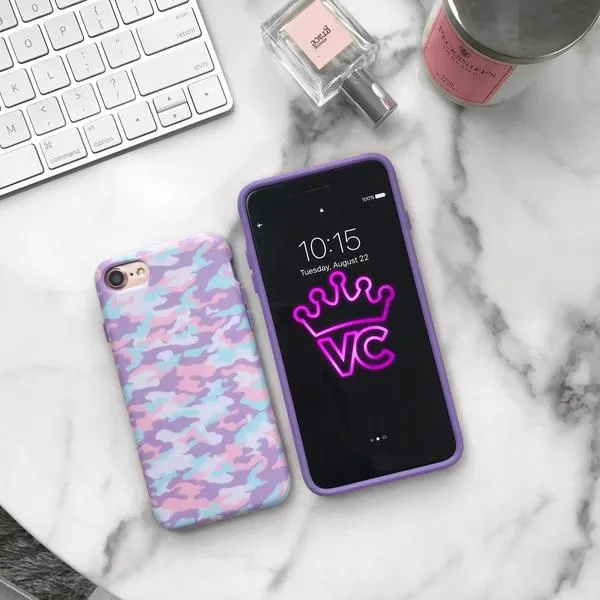 Cotton Candy Camo iPhone Case