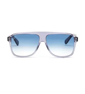 CR7 Unisex Blue Rectangle Sunglasses