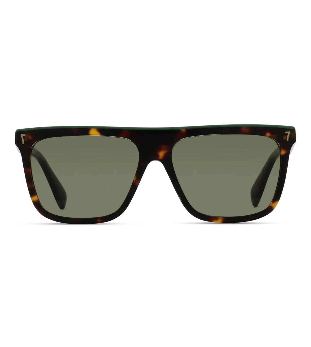 CR7 Unisex Green Square Sunglasses