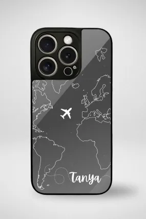 Customize World Map Glass Mobile Case - iPhone, Samsung & OnePlus