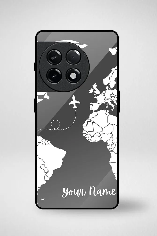 Customize World Map Glass Mobile Case - iPhone, Samsung & OnePlus