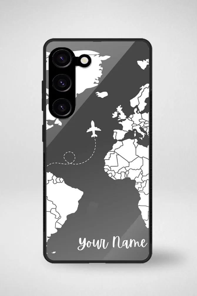 Customize World Map Glass Mobile Case - iPhone, Samsung & OnePlus