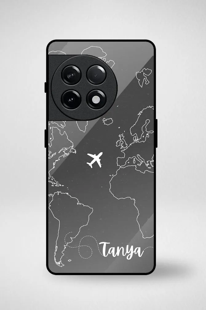 Customize World Map Glass Mobile Case - iPhone, Samsung & OnePlus