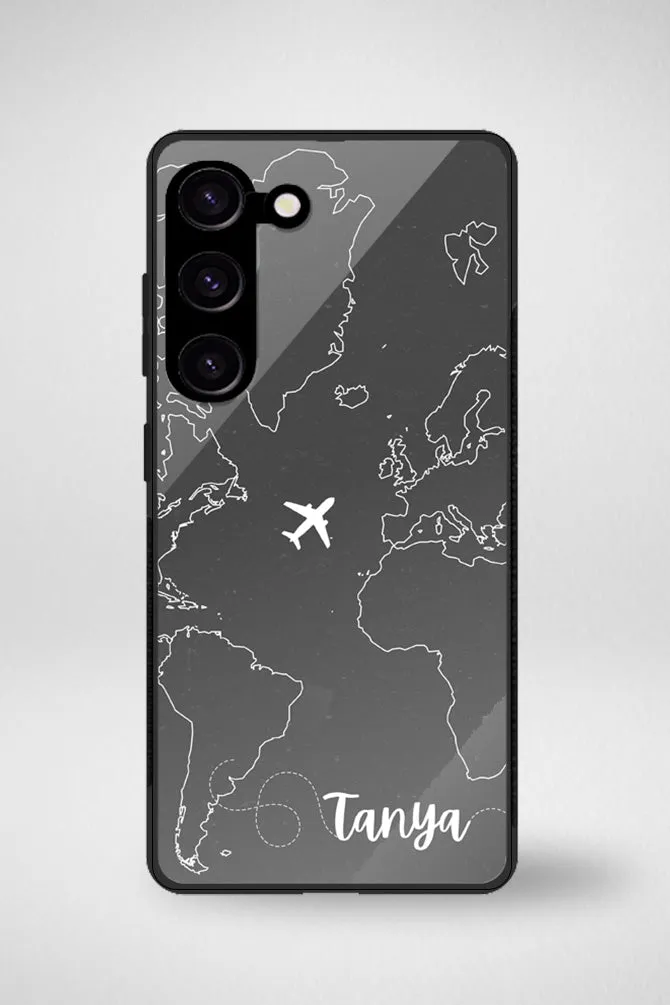 Customize World Map Glass Mobile Case - iPhone, Samsung & OnePlus