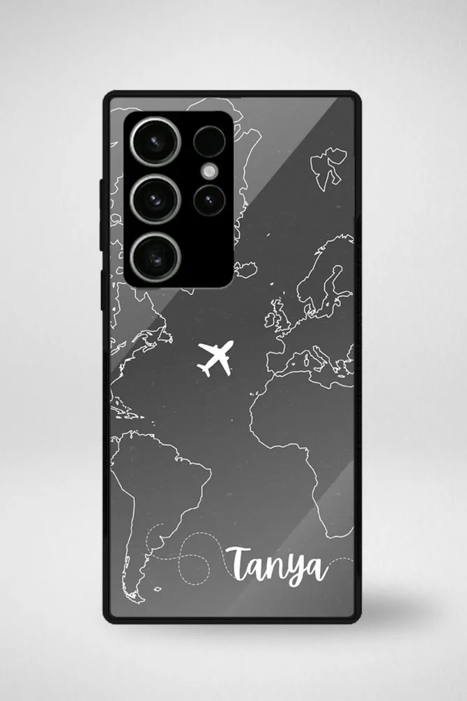 Customize World Map Glass Mobile Case - iPhone, Samsung & OnePlus