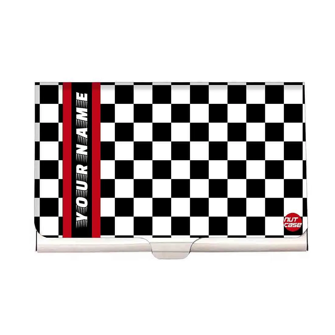 Customized Business Card Organizer Case - Racer