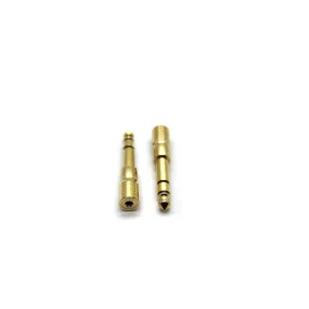 Cyberdyne CZK-536 Stereo Female To Male Adaptor Gold  (1 PC)