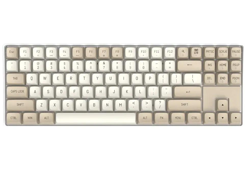 darkFlash GD87 Wireless Mechanical Keyboard - Milky & Brown 奶茶色 (KB-DGD87MB)