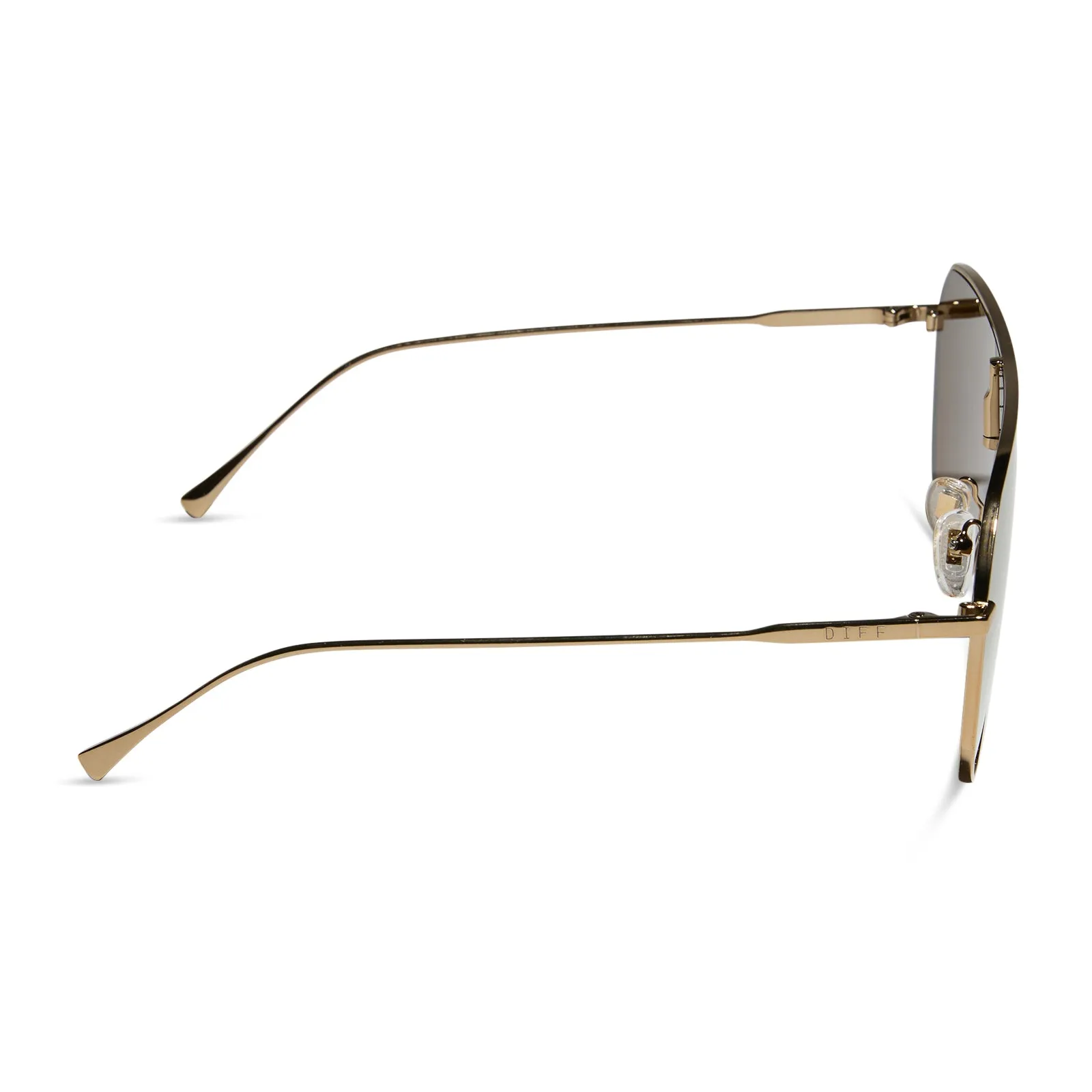 DASH SHIELD - COPPER METAL   BROWN GOLD FLASH SUNGLASSES