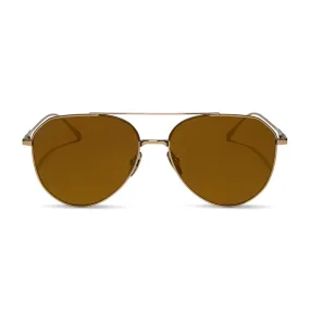 DASH XS - COPPER METAL   BROWN GOLD FLASH   POLARIZED SUNGLASSES