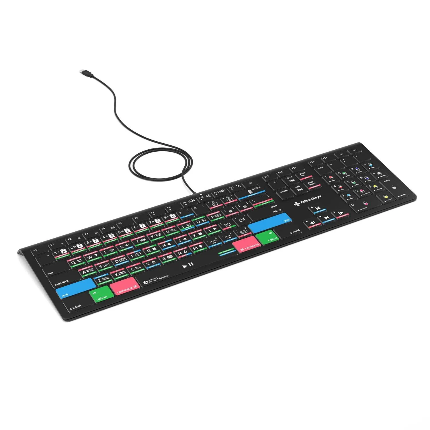 DaVinci Resolve 19 Keyboard - Backlit Mac or PC