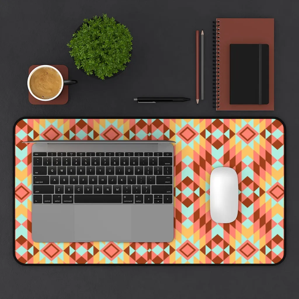 Desk Mat Boho Redwood Creek Southwestern Mat for Desk Large Mouse Pad Desk Accessories Large Desk Mat Pad, 3 Sizes