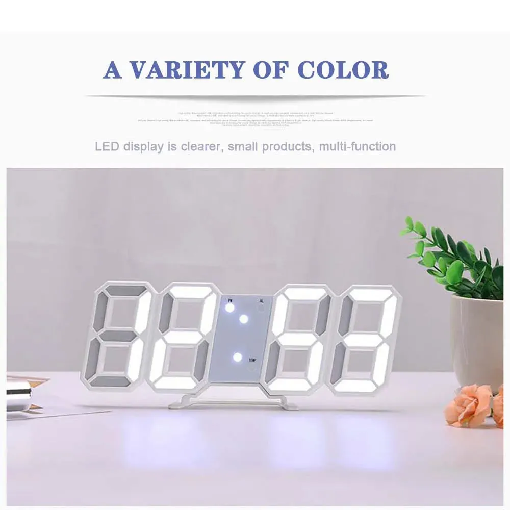 Desk/Wall Clock Digital Alarm Modern