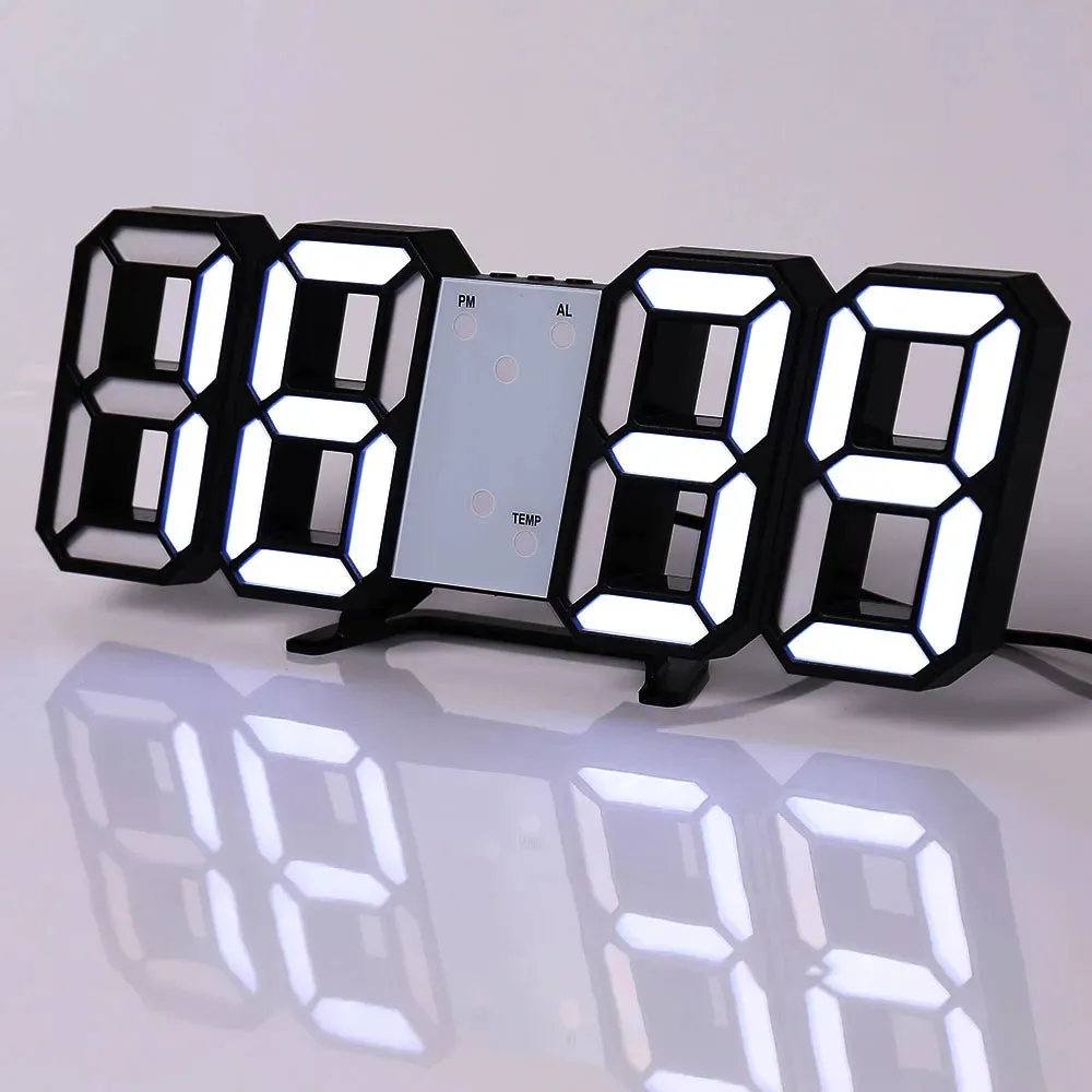 Desk/Wall Clock Digital Alarm Modern