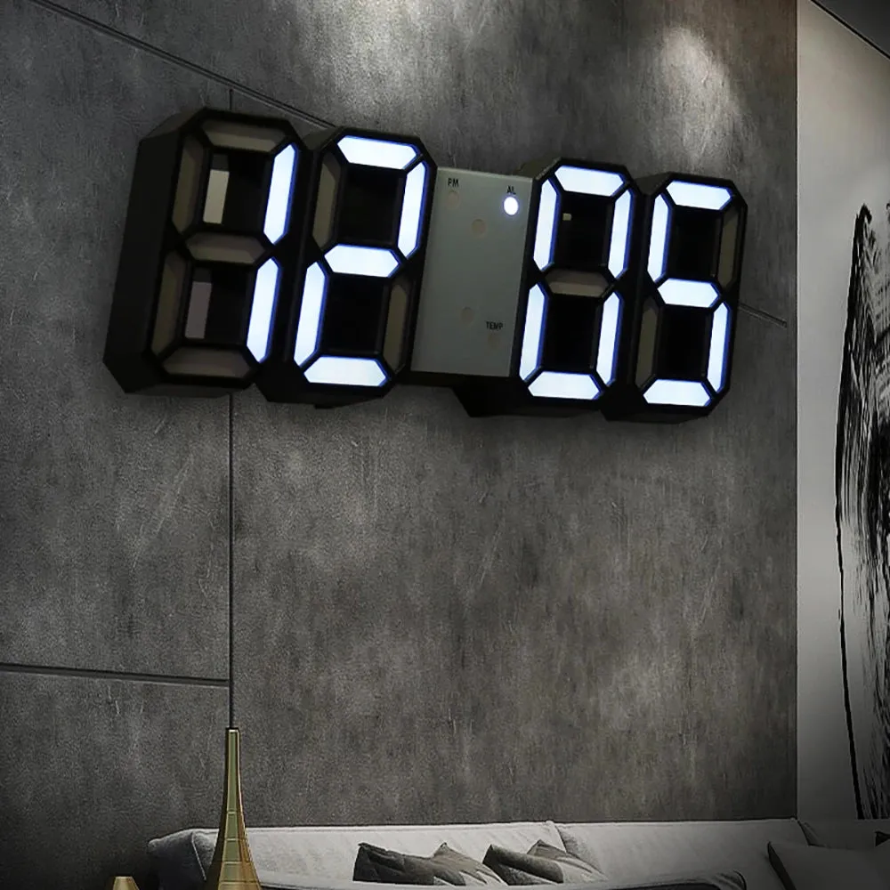 Desk/Wall Clock Digital Alarm Modern