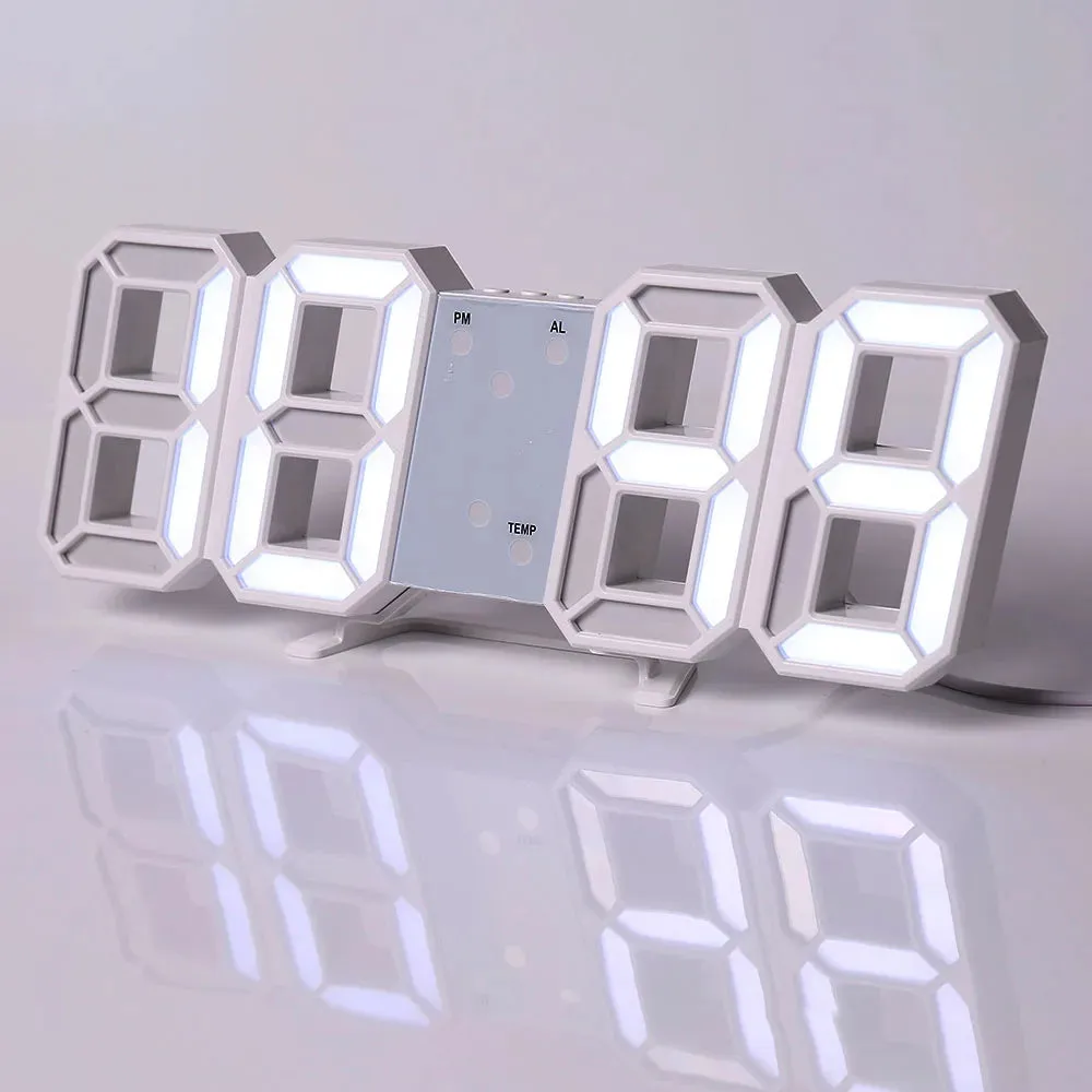 Desk/Wall Clock Digital Alarm Modern