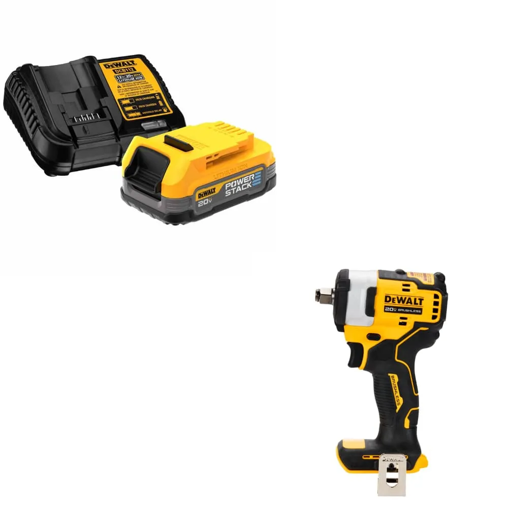 DeWalt DCBP034C 20V MAX Starter Kit w/ FREE DCF911B 20V MAX* 1/2" Impact Wrench