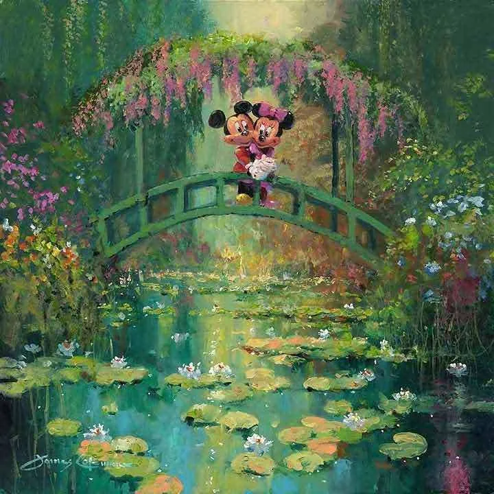 Disney Limited Edition: Mickey And Minnie At Giverny