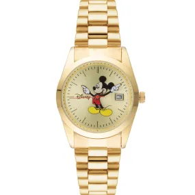 DISNEY TA45703 Mickey Mouse Gold Tone Watch