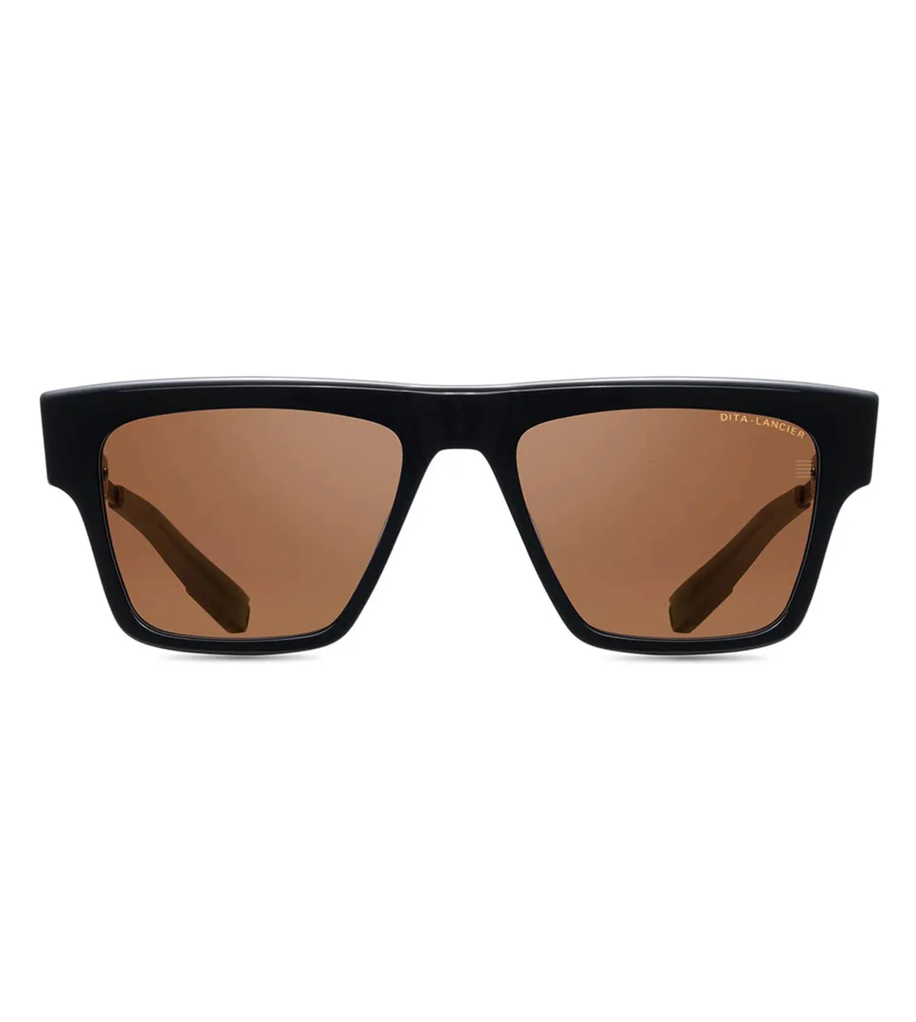 Dita Lancier LSA-701 Unisex Brown Square Sunglasses