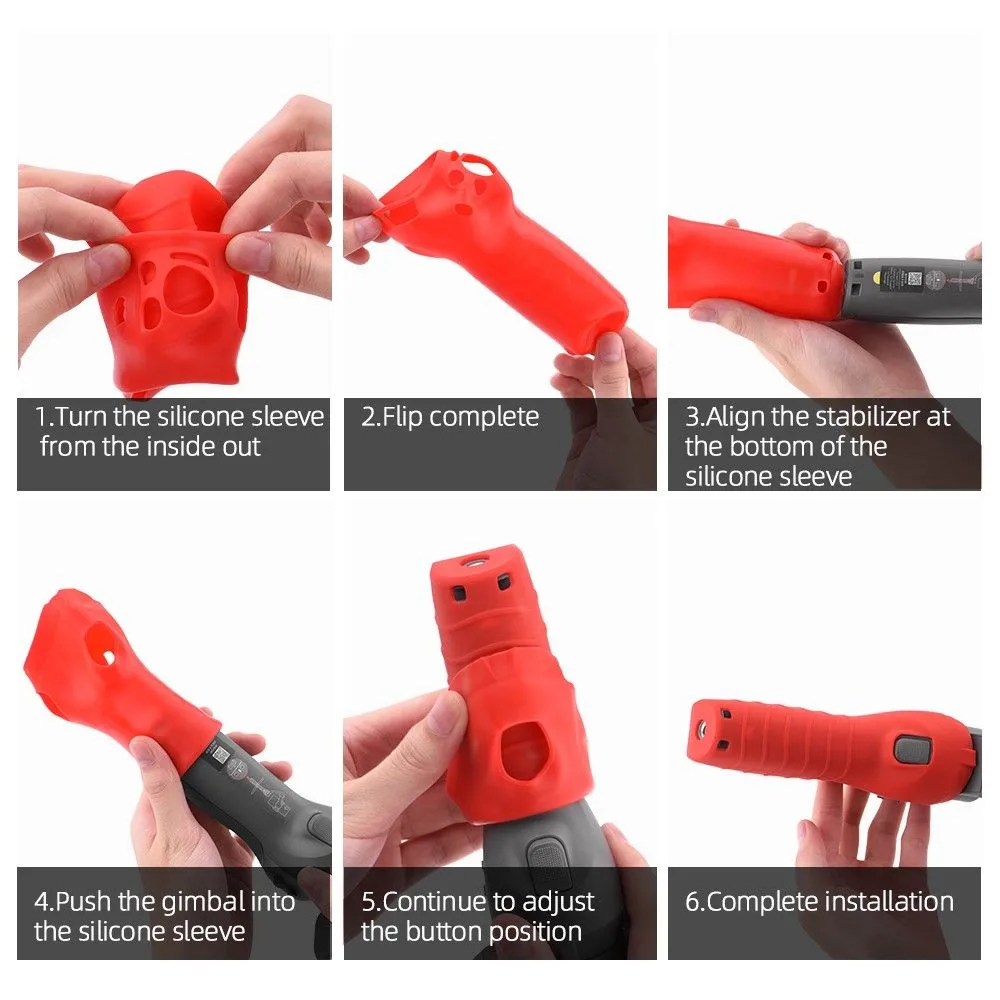 DJI OM 4 HSP6899 silicone cover - Red