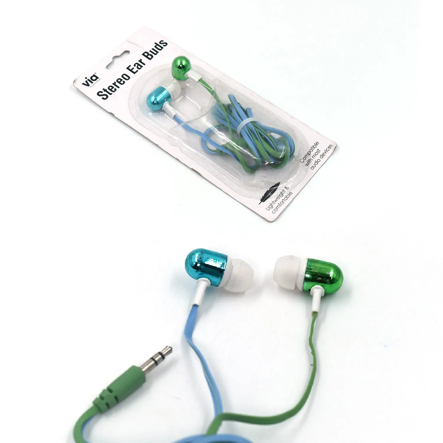 Earphones with mix different colors and various shapes and designs ( 1 pc)