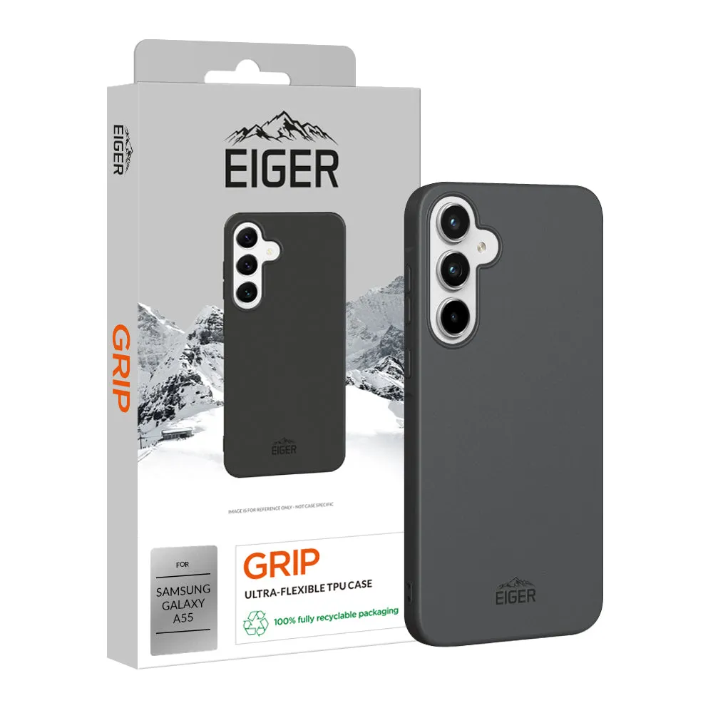 Eiger Grip Case for Samsung A55 in Black