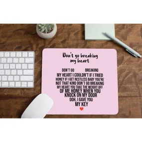 Elton John Mousepad - Don't Go Breaking My Heart