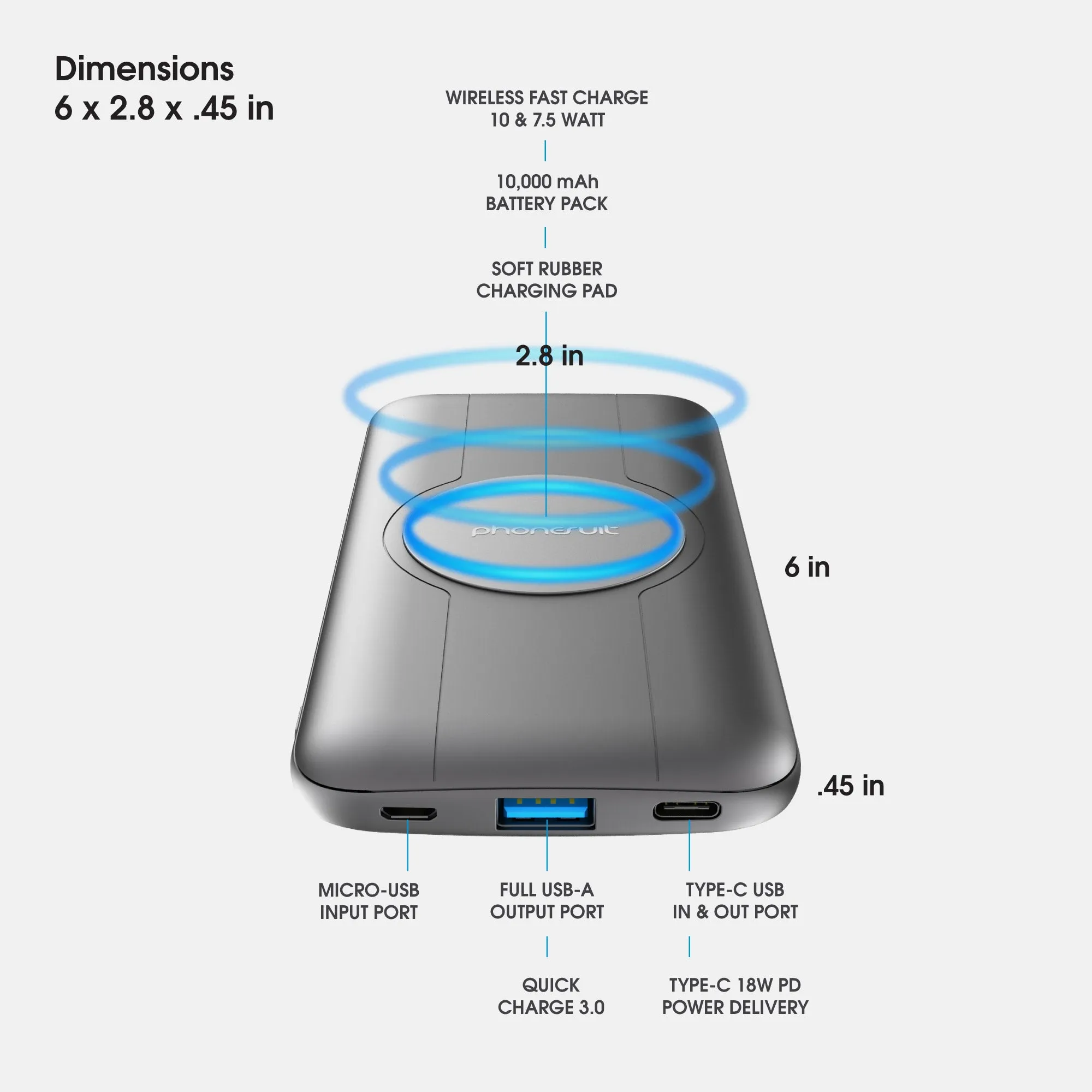 Energy Core | All In One | Wireless Portable Charger & Battery Pack