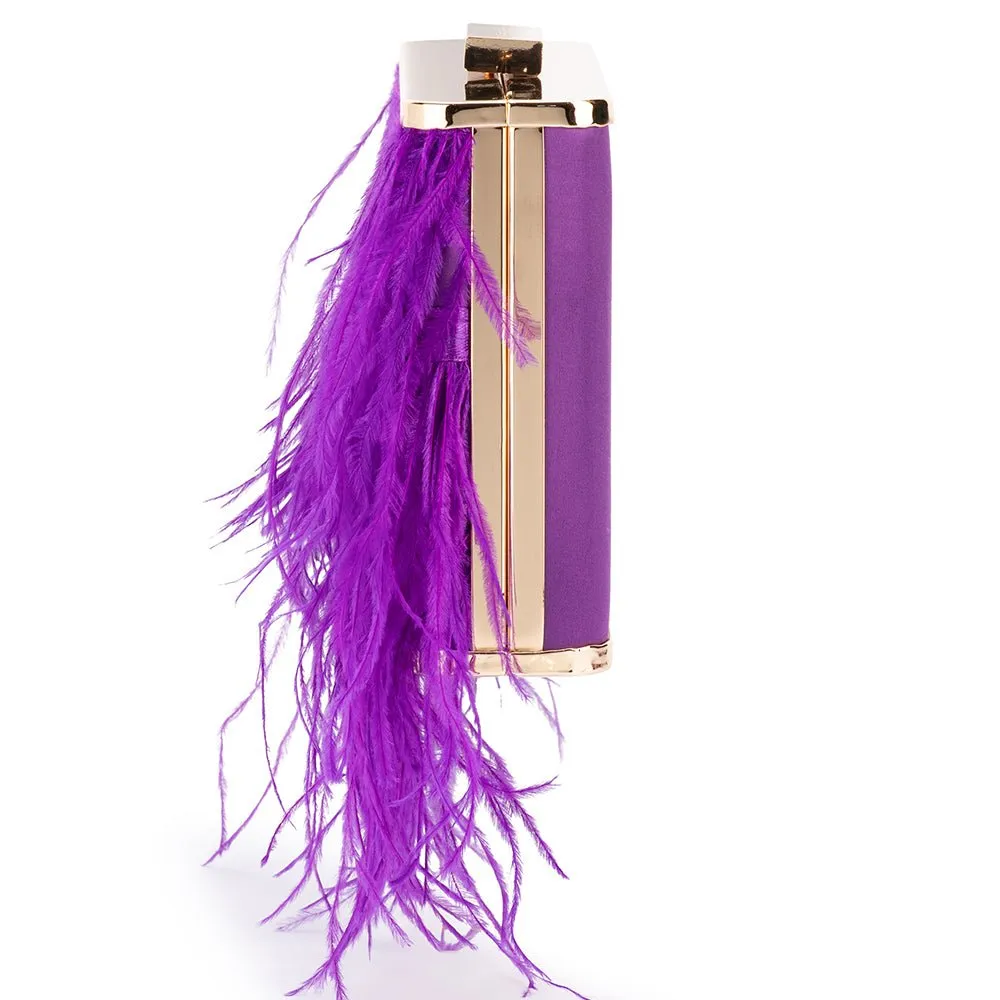 ESTELLE Feather  Clutch